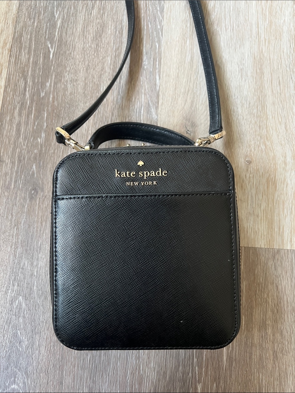 Kate Spade square box purse black
